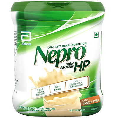 Nepro High Protein Vanilla Toffee Flavour Powder, 400GM Jar