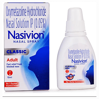 Nasivion 0.05% Classic Adult Nasal Spray, 10ML