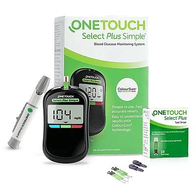 OneTouch Select Plus Simple Glucometer Value Pack