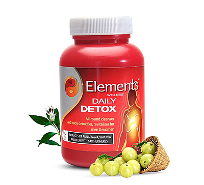 Elements Wellness Daily Detox 60 Caps
